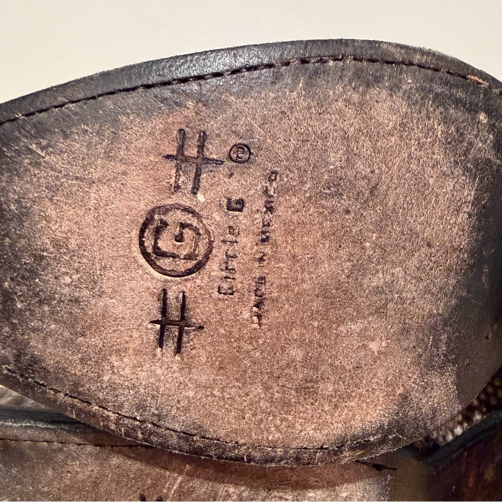 Circle G Women’s Two-Tone Python Western Boots in… - image 8